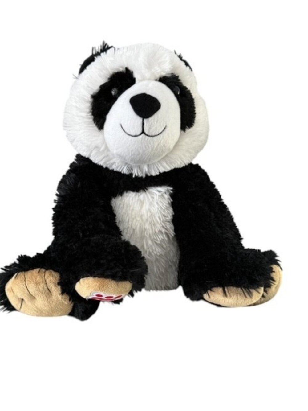 Build A Bear Panda Sitting Black White Stuffed Plush Toy Teddy 2018 BABW Retired